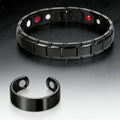 Bracciale magnetico a singola fila + Anello per coppia